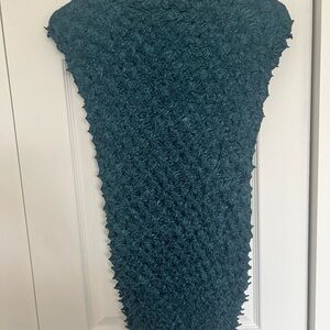 Zara Teal Textured Mini Dress size m